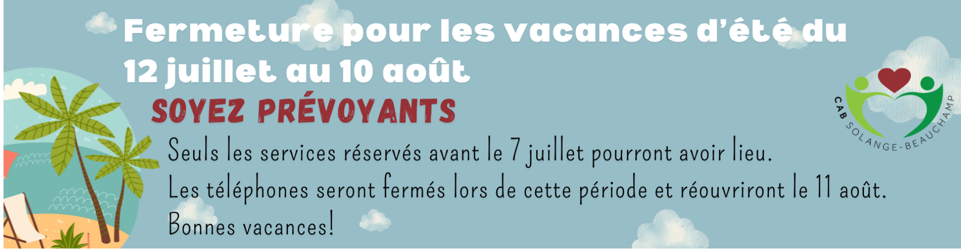 Vacances estivales